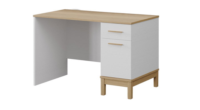 Hanah Home Etto - Mm1.44.02.U1 Escritorio de Estudio Madera y Roble Blanco